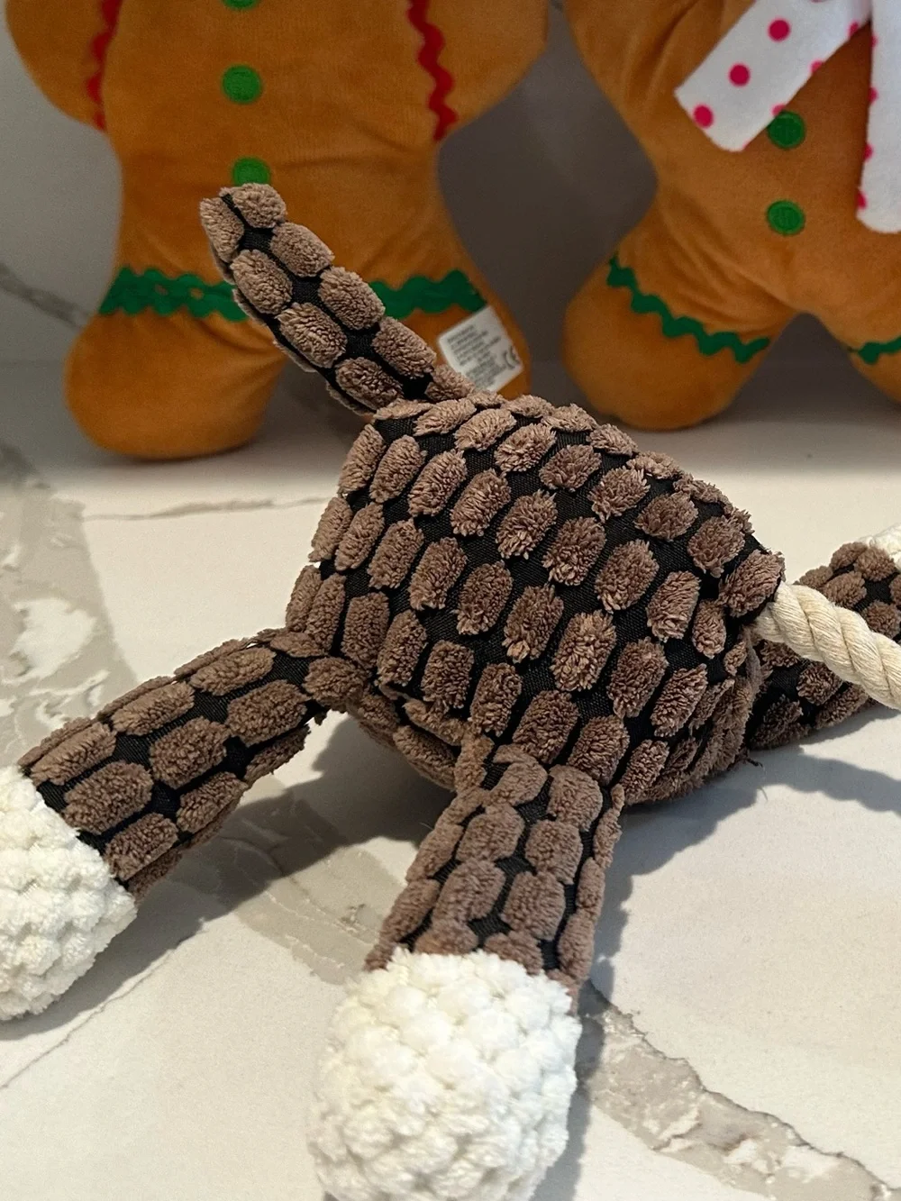 Plush Brown & Cream Moose Dog Toy Brand New No Tag